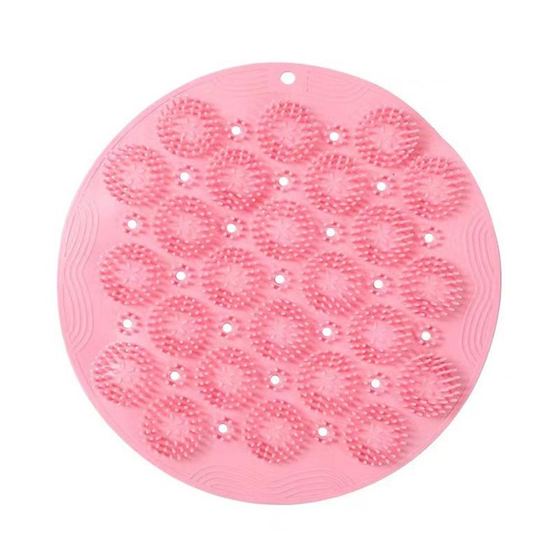 Lazy Back Scrubber, Home Shower Room Water-Damping Quick-Drying Suction Cup Floor Mat, Bathroom Massage Mat